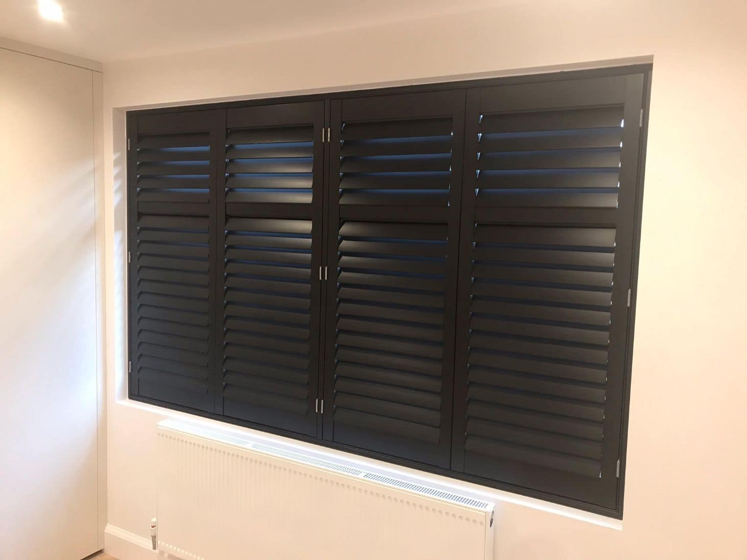 Black, Full Height Shutters - London